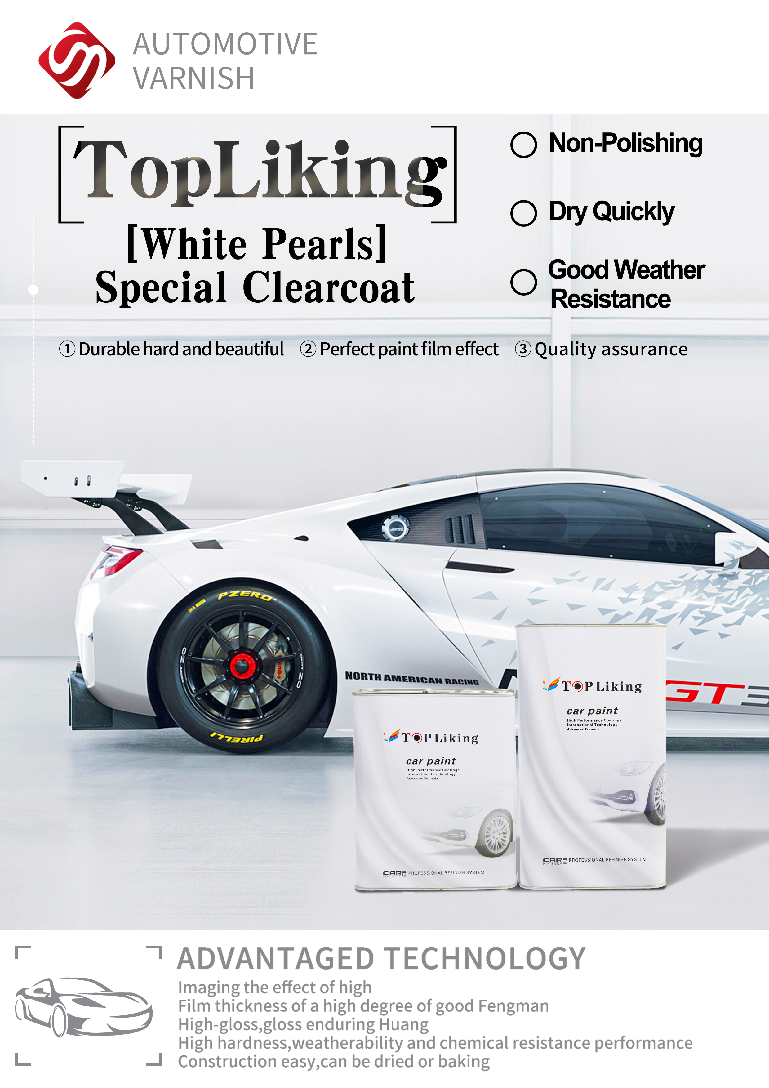 Topliking White ClearCoat Toplking
