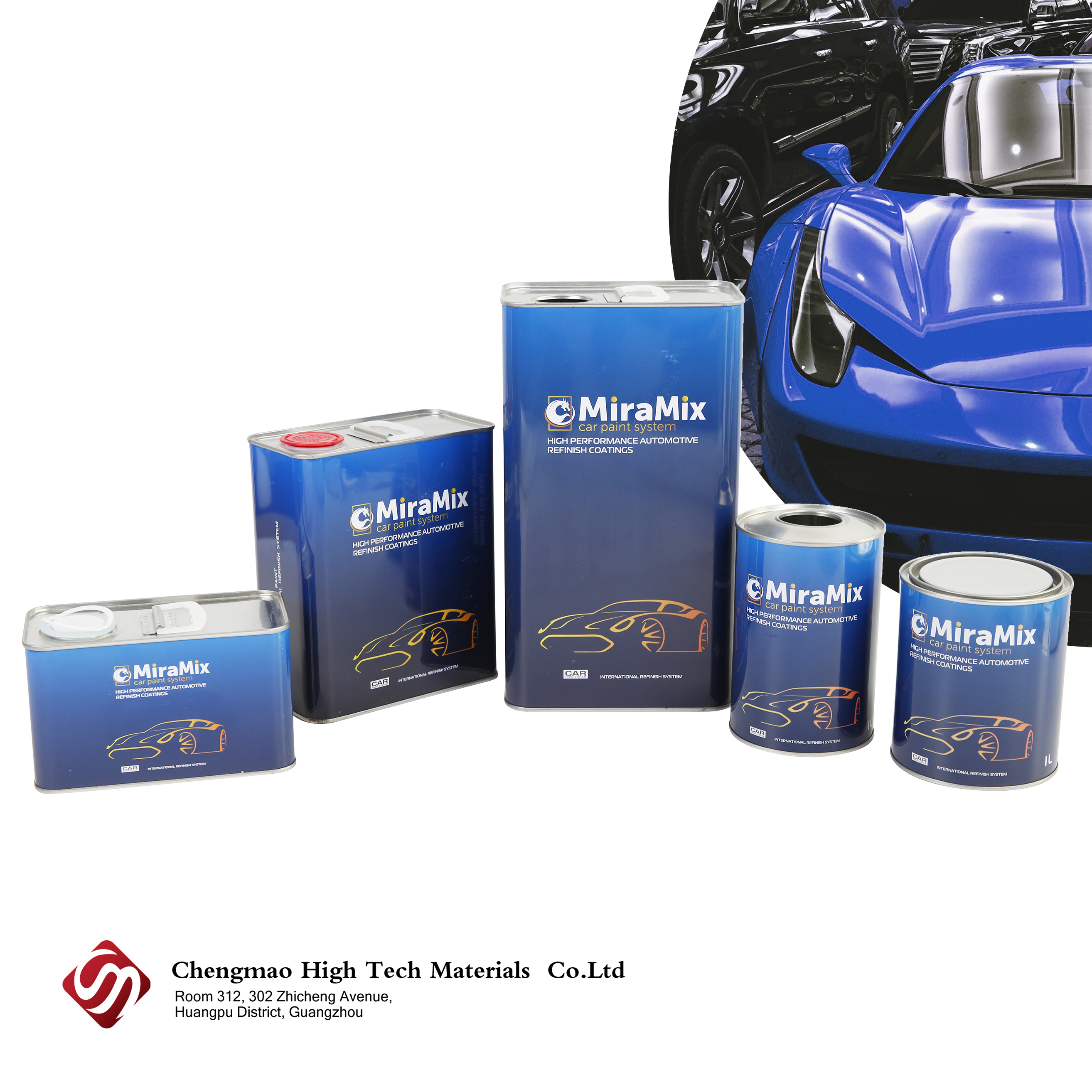 Varizante acrílico automotriz Estándar endurecedor seco CAR REFINISO CABA transparente Solvente delgada para pintura automática de 1k 2k