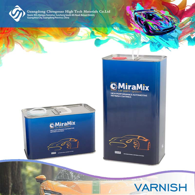 Suministros de pintura automotriz de 2k capa transparente de altura alta pintura de automóviles de algado sólido