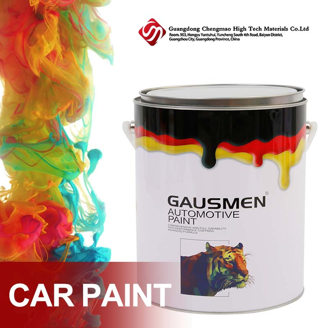 Pintura para carrocería de automóvil 1K Pintura acrílica roja: pintura roja de alta calidad para la restauración de la superficie automática