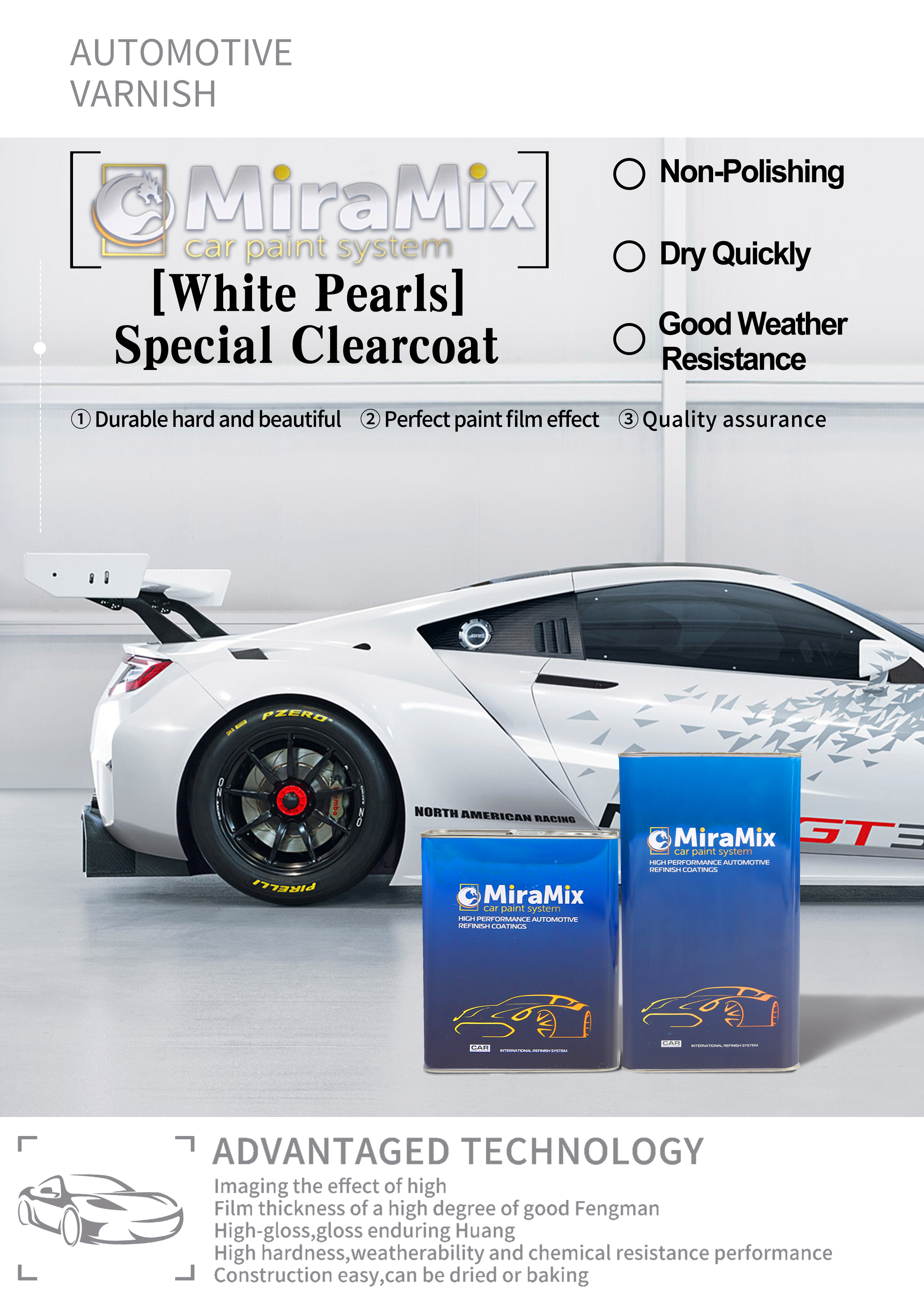 Clearcoat blanco Miramix