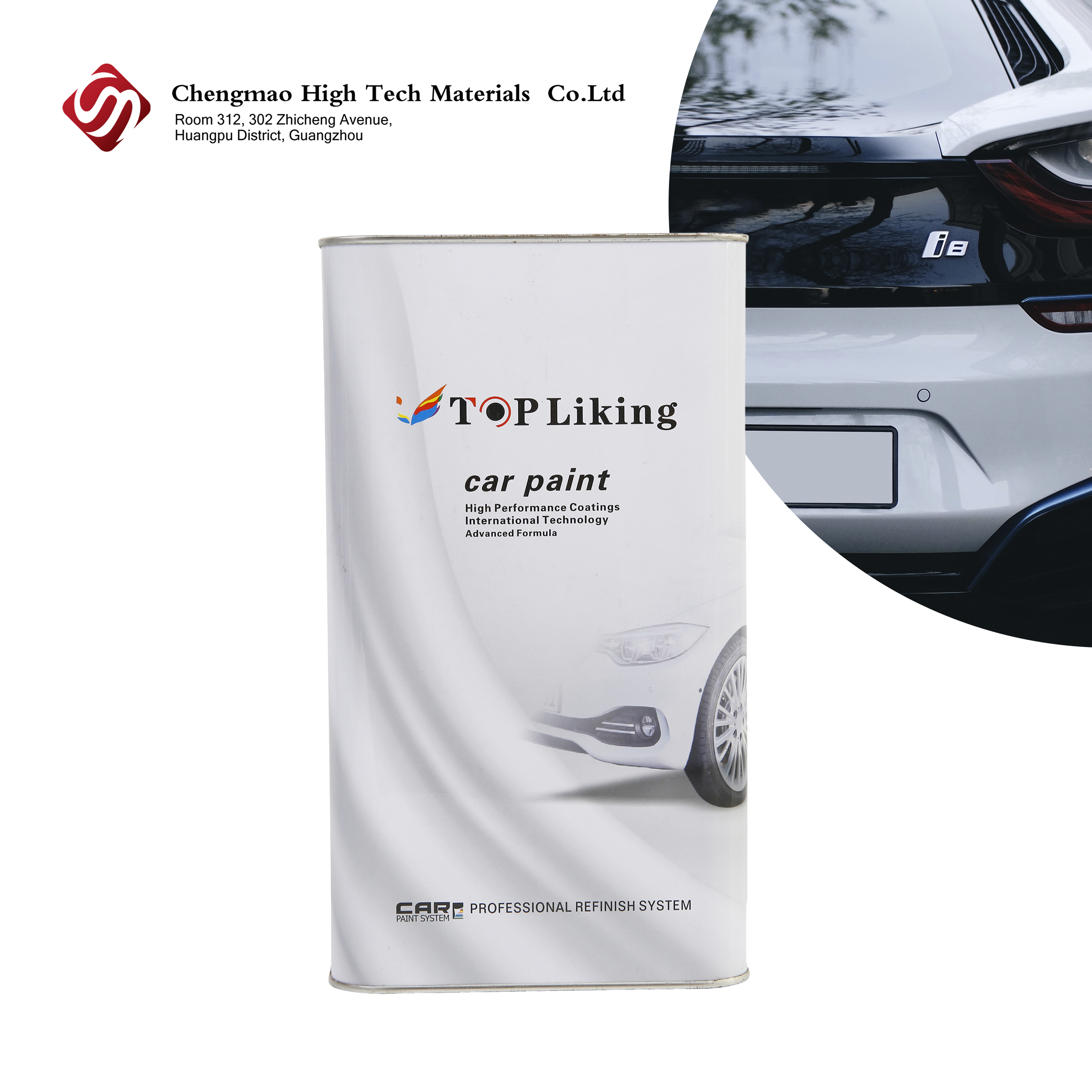 Barniz de perlas blancas / marca topliking / acrílico perlas blancas barniz / clearcoat 1k barniz autopinte automático